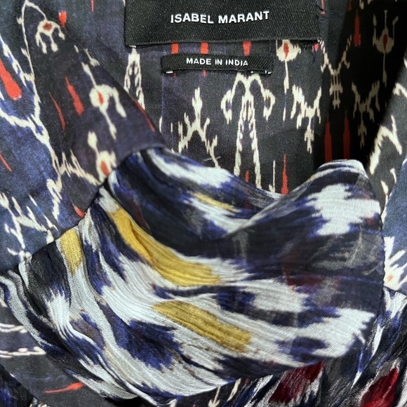 Isabel Marant Blouse Pilay Multi
Printed Silk Sheer SZ 36/US SM Long Sleeve Top - Picture 7 of 16